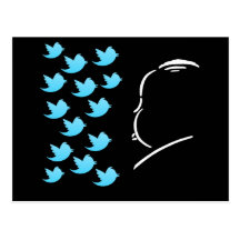 Hitch and Tweets Tarjeta Postal