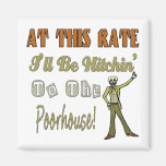 Hitchin To The Poorhouse Refrigerator Magnets