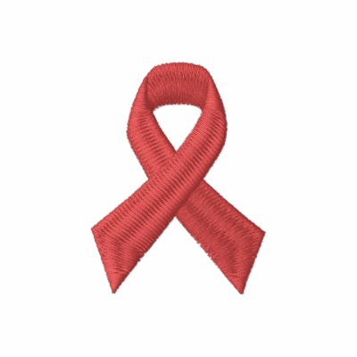 HIV AIDS Awareness - RED RIBBON EMBROIDERED Embroidered Shirt by PinkPride