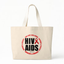 HIV/AIDS Live Love Laugh Canvas Bags