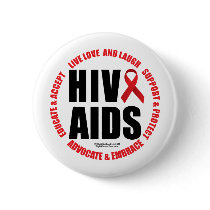 HIV/AIDS Live Love Laugh Pin
