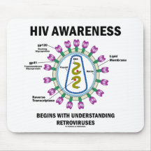 HIV Awareness Begins Understanding Retroviruses Mousepads