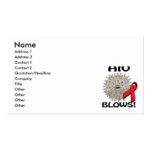 HIV Blows Awareness Design Business Card Templates