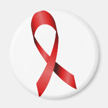 HIV Ribbon Fridge Magnet