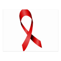 HIV Ribbon Post Card