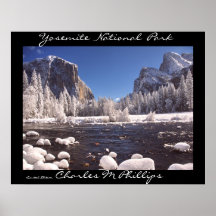 Hiver de Yosemite Poster