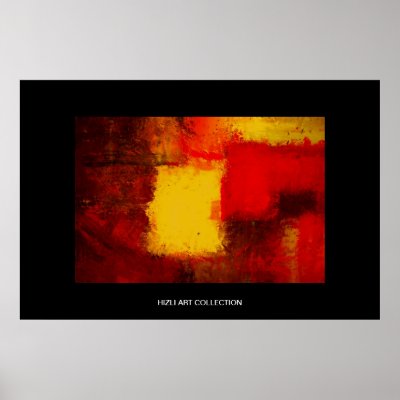 Hizli Art Collection - Red Yellow Brown Modern Abs by made_in_atlantis