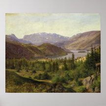 Hjelle in Valders, Tile Fjord, 1835 Print