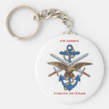 HM Armed Forces Veteran Keychain