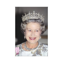 HM Queen Elizabeth II France 1992 Gallery Wrapped Canvas