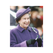 HM Queen Elizabeth II Gallery Wrap Canvas