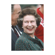 HM Queen Elizabeth II Windsor 1986 Canvas Prints