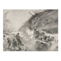 HMS Cressy Sinking Post Card