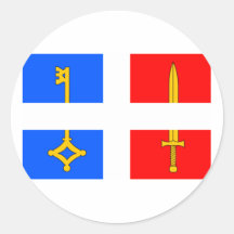 Hnatnice, Czech Round Sticker