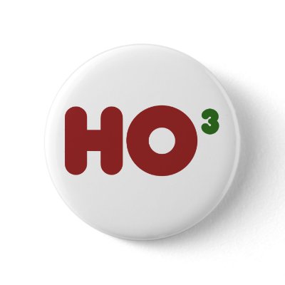 Ho 3 Nerdy funny christmas Buttons by EllesBaby