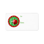 Ho Christmas Ball Gift Tag Address Label