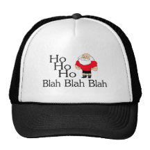 Ho Ho Ho Blah Blah Blah Mesh Hats