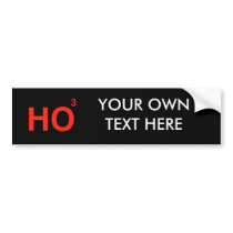 HO HO HO BUMPER STICKER