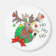 HO HO HO by SHARON SHARPE Magnet