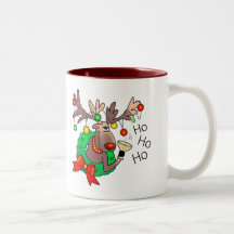HO HO HO by SHARON SHARPE Mugs