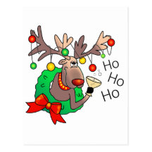 HO HO HO by SHARON SHARPE Postcard