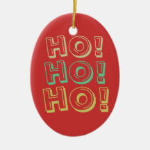 ho ho ho! christmas custom ornament