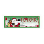 Ho Ho Ho Christmas Gift Tag Card business cards