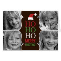 HO HO HO Christmas/Holiday Photo Card