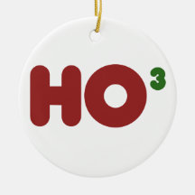 Ho ho ho christmas humour ornament