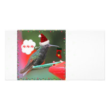 Ho Ho Ho colibri Modèle Pour Photocarte