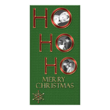 HO HO HO CUSTOMIZED PHOTO CARD