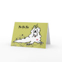 Ho Ho Ho Escargot Christmas Greeting Card