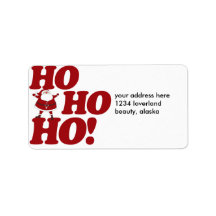 Ho Ho Ho Merry Christmas Address Label
