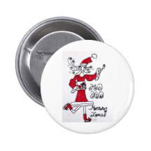 ho ho pinback button
