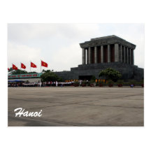 ho mausoleum hanoi postcard