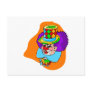 Hobo Clown Head Postcard