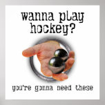Hockey Balls Poster