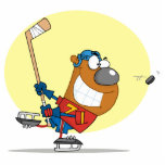 Hockey-Bear-Player Photo Cut Out