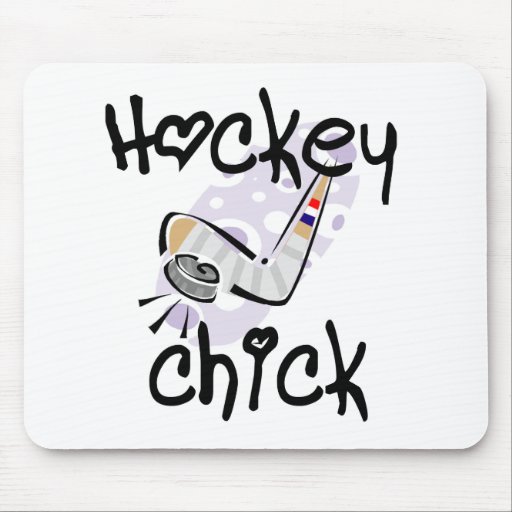 Hockey Chick T-shirts and Gifts Mouse Pads