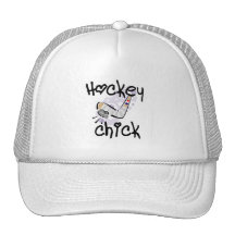 Hockey Chick T-shirts and Gifts Trucker Hats