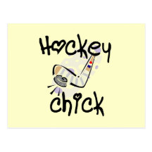 Hockey Chick Tshirts and Gifts Post Cards