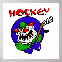Hockey Clown Print