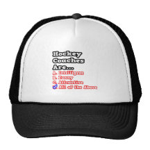 Hockey Coach Quiz...Joke Mesh Hats