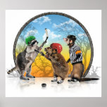 Hockey Critter Classic Print