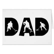 Hockey Dad Gift Greeting Card