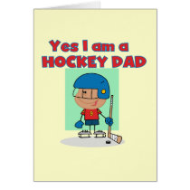 Hockey Dad T-shirts and Gifts Greeting Card