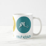 Hockey de champ d'amour de paix tasse à café