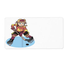 Hockey de la jeunesse étiquette d’expédition
