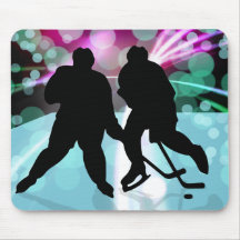 Hockey Duo Face Off Mousepad