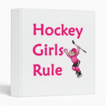Hockey Girls Rule 3 Ring Binders